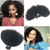 SAEIALL Brazilian Afro Kinky Curly Remy Human Hair 8-22inch 4B4C 1 Bundle 100g Clip di capelli umani ricci crespi afro brasiliani nei capelli (1 bundle 16inch, natural black)