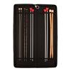 KnitPro - Custodia per Ferri da Maglia da 35 cm, in Jacquard di Cotone Rigido, Colore: Nero