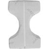 MB HOME ITALY Cuscino Posturale per Ginocchia e Gambe Trattamento Silver, Cuscino in Poliuretano per Allineamento Spinale, Ideale in Gravidanza e per Mal di Schiena, Sfoderabile, Made in Italy, 30x23x12cm