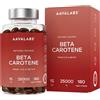 AAVALABS Betacarotene Integratore Abbronzatura Naturale 25000 UI con Lyc-O-Beta e Olio Extravergine d'Oliva - Betacarotene per Abbronzatura Forte e Sistema Immunitario - Integratori Abbronzatura 180 Capsule