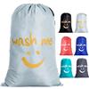 IHOMAGIC Grande borsa per biancheria da viaggio, ampia borsa per biancheria Wash me borsa per riporre biancheria lavabile a mano leggera borsa per indumenti sporchi coperta 120 l per dormitorio campo