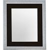 FRAMES BY POST Glitz - Cornice portafoto Argentata con passepartout Nero, 61 x 50 cm, Dimensioni Immagine 50,8 x 40,6 cm, in plastica e Vetro