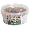 Rayher 14791999 - Mosaico pietre miscela, Glitter, confezione per bricolage, Multicolore, 1.33 X 1.33 X 0,64 cm in acrilico