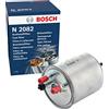 Bosch Filtro Diesel per Auto Bosch N2082 - Separa le particelle e l'acqua dal carburante, protegge il sistema di iniezione