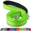 Joytale Guinzaglio per Cani,1.8m x 2.5cm,Doppia-faccia m,Catarifrangente Guinzaglio per Cane Imbottito con maniglia, Guinzaglio Addestramento per Cani di Taglia Media Grande,Verde