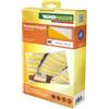 Windhager Tenda Vela Parasole per tendicorda, Protezione Solare, pergola o Giardino d'inverno, 270 x 140 cm, Bianco Giallo, 10875
