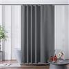 Furlinic Tenda Doccia 180x200cm Antimuffa Impermeabile EVA Vasca da Bagno Grigio Scuro Con pietre sul fondo Con 12 ganci