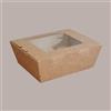 IMBALLAGGI ALIMENTARI 50 Box Alimenti Medio Asporto Carta Marrone Finestra 175x140H65
