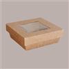 IMBALLAGGI ALIMENTARI 30 Box Alimenti Medio Asporto Carta Marrone Finestra 163x163H51