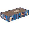 zooplus Exclusive Graffiatoio-Gioco Scratch & Play - L 45,5 x P 24 x H 9,3 cm / 2 palline