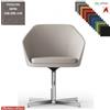 Elleci Office Mimì Poltroncina girevole, base a 4 razze in alluminio rivestimento TESSUTO MINI class 1 IM