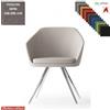 Elleci Office Mimì Poltroncina con base a 4 gambe cromo rivestimento TESSUTO MINI class 1 IM