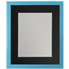 FRAMES BY POST Cornice Blu a 0,75 Foto con Il Supporto Nero Dimensioni Immagine 9 x 6 Pollici Vetro di plastica, A4 Image Size 9 x 6 inch