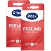 Ritex Preservativi Feeling, vestibilità perfetta, per una sensazione intensa e aderente alla pelle, 16 pezzi, Made in Germany
