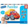 Educa - Baby Puzzle Veicoli | 5in1 Baby Puzzle 3/4/5 pezzi | Veicoli, Primo Puzzle Bambini | dai 2 anni (14866)