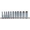 BGS 5251 | Serie di bussole poligonali, profonde | 6,3 mm (1/4) | 4 - 13 mm | 11 pz.