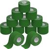 BB Sport 12 Rotoli Nastro Kinesiologico 5 m x 5,0 cm Diversi Colori E-Book Esempi Applicazione Tape Kinesiologico Muscolare Cerotto, Colore:verde
