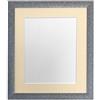 FRAMES BY POST - Cornice portafoto Color Canna di Fucile con passepartout Avorio, 30 x 40 cm, in Vetro plastificato