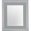 FRAMES BY POST Cornice portafoto Argentata con passepartout 45,7 x 30,5 cm, Dimensioni Immagine 35,5 x 20,3 cm, Vetro in plastica, Montatura Grigio Scuro, 18 x 12 Image Size 14 x 8 inch