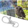GOTOTOP 12 Pezzi di Serrature per Gabbia per Uccelli, Gabbia per Animali in Metallo con Gancio per Serratura a Clip per impedire Il grilletto per Artigli Accessori per Gabbie per Uccelli Aperti