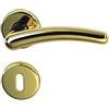 Alpertec Franziska Alpertec - R ottone lucido per porte a forma di corona set maniglia porta guarnizioni, 32963263