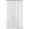 Douceur d'Intérieur 1800693 - Tenda da doccia con ganci, in poliestere, 180 x 200 cm, colore: Bianco