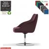 Elleci Office Metropolitan Poltroncina girevole base disco diam.470 in acciaio inox tessuto MADRID class 1IM