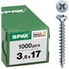 SPAX Viti a testa svasata-Z Spax, 3,5 x 17 mm, galvanizzato, 1000 pcs