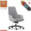 Elleci Office Metropolitan Poltrona semi-direzionale con oscillante multiblock base nylon TESSUTO KING FLEX class 1IM