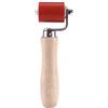 Fdit Rullo Pressione Silicone 40mm per Saldatura PVC, Alta Temperatura 260°C Manico Legno per Tappezzeria Colla e Teloni