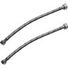 AERZETIX - Set di 2 - Tubo flessibile di collegamento - 300mm - 1/2 femmina - 3/8 femmina - rubinetto miscelatore sanitario idraulica cucina bagno - C50992