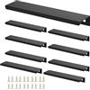 JNRFTY 10 Pezzi Maniglia per Armadi Maniglia Invisibile Maniglia di Armadio da Cucina Mobili Cassetto Spazzolato 250MM
