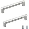 ANSIEDIO 2 pezzi Maniglie per Mobile Acciaio Inox Maniglie Armadio Maniglie per Cucina Distanza Fori 128 mm