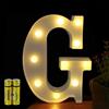 Honphier® - Lettere dell'alfabeto luminose con luci a LED, decorative, a batteria, per ricevimenti, feste, matrimoni, casa o bar (G)