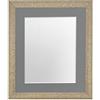 FRAMES BY POST Cornice portafoto Color Oro con passepartout, Dimensioni Immagine 20 x 20 cm, Vetro in plastica, Montatura Grigio Scuro, 30 x 30 cm Image Size 8 x 8 inch
