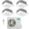 CLIMATIZZATORE QUADRI CASSETTA 9+9+12+12 HISENSE DC INVERTER R32 A++A+ WI-FI READY 5AMW105U4RAA LINEA 2026