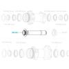 Fulcrum Fulcrum Perno mozzo Rapid red 3 anteriore