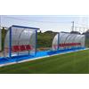 (12V) PANCHINA CALCIO ALLEN. + RISER. IN ALLUMINIO VAR. MIS. COP. POL. ALVEOLARE