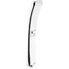 Cornat Doccetta Kinnay - 95 x 50 mm - Cromato/bianco - 2 tipi di getto: getto normale e a freddo - anticalcare & risparmio idrico - Soffione Eco per doccia e vasca da bagno / TECB3473