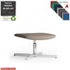 Elleci Office Maxima Pouf girevole base a 4 razze in alluminio tessuto MADRID class 1IM