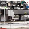 Elleci Office Maxima Poltrona semi-direzionale girevole, base 4 razze alluminio tessuto MADRID class 1IM