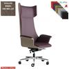 Elleci Office Maxima Poltrona direzionale movimento sincronizzato multiblock reg. laterale base alluminio tessuto Angel class 1 IM