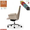 Elleci Office Maxima Poltrona semi direzionale movimento sincronizzato multiblock reg. laterale base alluminio TESSUTO KING FLEX class 1IM