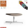 Elleci Office Maxima Pouf girevole base a 4 razze in alluminio TESSUTO KING FLEX class 1IM