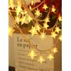 Adispotg Luci LED Stella, 20ft 40 Luci Natalizie Catene Luminose , 2 modalità di illuminazione, Decoractive per Camera da letto,Matrimonio, esta,Compleanno, San Valentino, Natale, Decorazione per albero