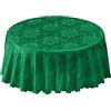 Emma Barclay Tovaglia jacquard rosa damascata verde foresta 178 cm