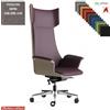 Elleci Office Maxima Plus Poltrona direzionale movimento sincronizzato multiblock reg. laterale base alluminio TESSUTO MINI class 1 IM