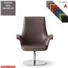Elleci Office Maxima Poltrona semi-direzionale girevole, base disco Ø600 in acciaio inox TESSUTO MINI class 1 IM