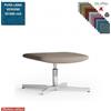 Elleci Office Maxima Pouf girevole, base a 4 razze in alluminio in Lana vergine Class 1 IM
