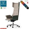 Elleci Office Maxima PLUS Poltrona direzionale movimento sincronizzato multiblock reg. laterale base alluminio tessuto ONE class 1 IM